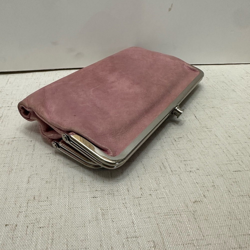HOBO Blush Pink Wristlet with Metallic Trim - Picture 6 of 13